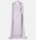 Solace London Martine scarf-detail cocktail dress