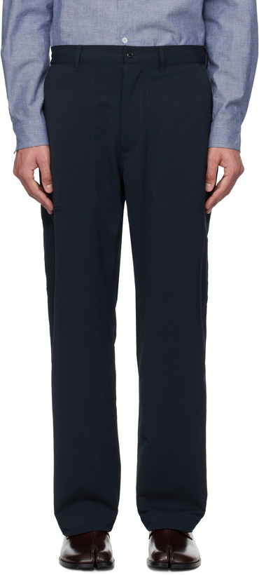 Photo: nanamica Navy ALPHADRY Utility Trousers