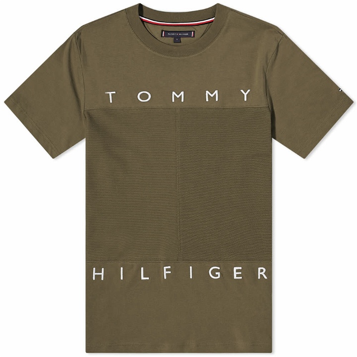 Photo: Tommy Jeans Men's Mono Flag T-Shirt in AR Green