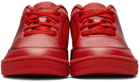 Maison Margiela Red Reebok Edition Trompe L'œil Club C Sneakers