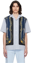 Versace Blue & Navy Nautical Shirt