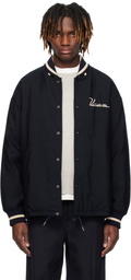 visvim Navy Hobbs Wool Down Bomber Jacket
