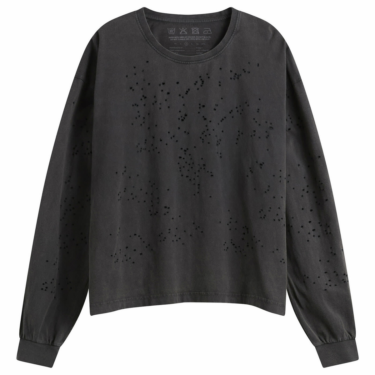 mfpen Men's Relaxed LS T-Shirt in Washed Graphite mfpen