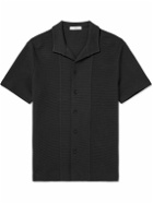 Mr P. - Waffle-Knit Cotton Shirt - Black