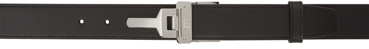 Photo: Dunhill Reversible Black Leather Lock Buckle Belt