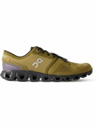ON - Cloud X3 Rubber-Trimmed Mesh Running Sneakers - Brown