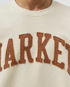 Market Market Vintage Wash Crewneck Beige - Mens - Sweatshirts