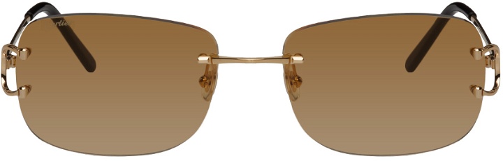 Photo: Cartier Gold Signature C de Cartier Sunglasses