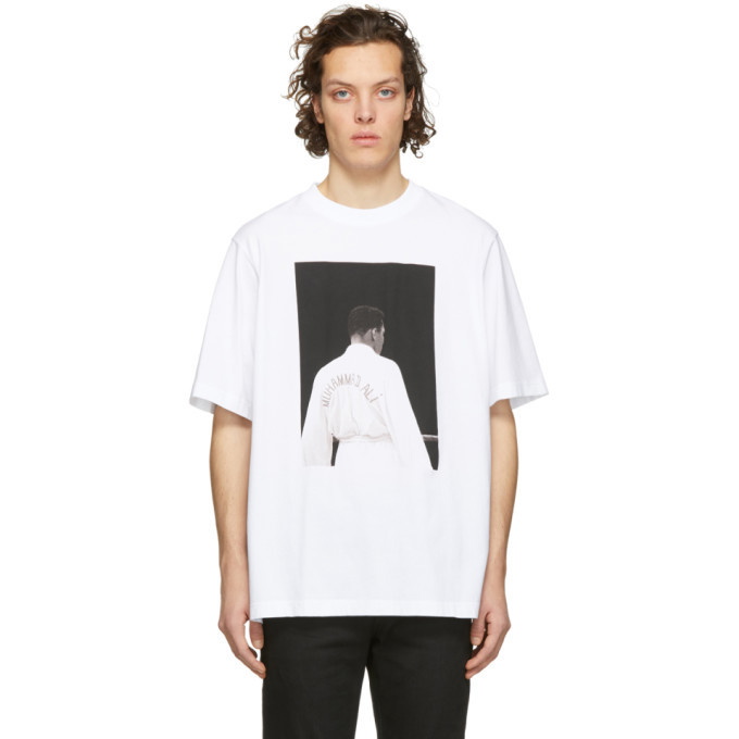 Marcelo Burlon County of Milan White Muhammad Ali Edition Print T