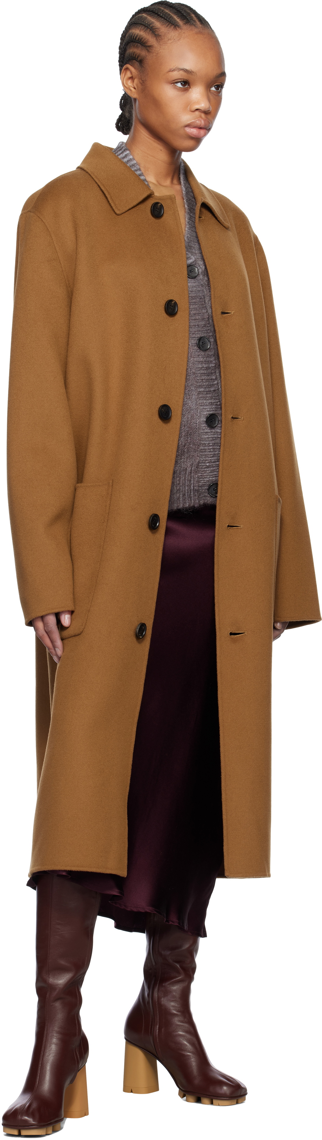 MACKAGE Tan Beckett Handmade Wool Coat