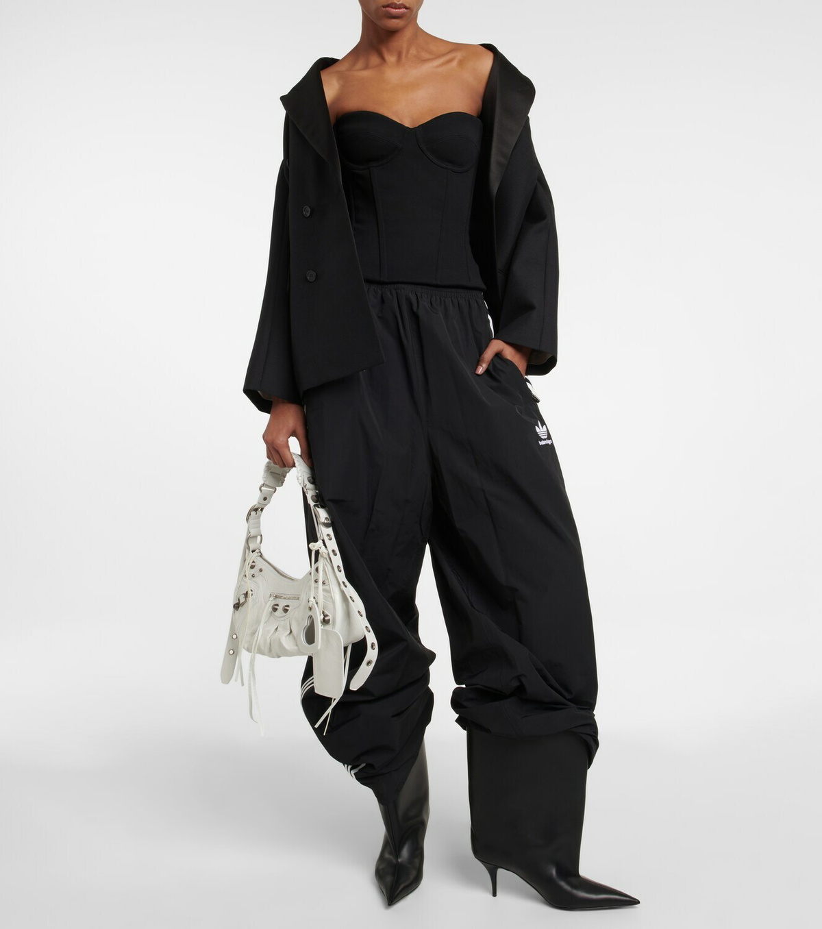 Balenciaga - Strapless corset cropped top