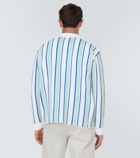 Jacquemus La Chemise Maille Polo striped shirt