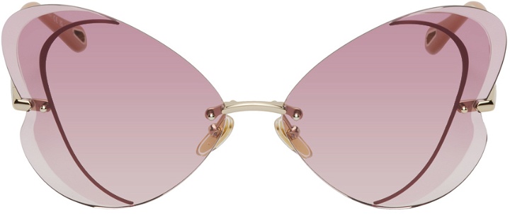 Photo: Chloé Gold Cat-Eye Sunglasses