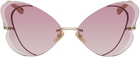 Chloé Gold Cat-Eye Sunglasses