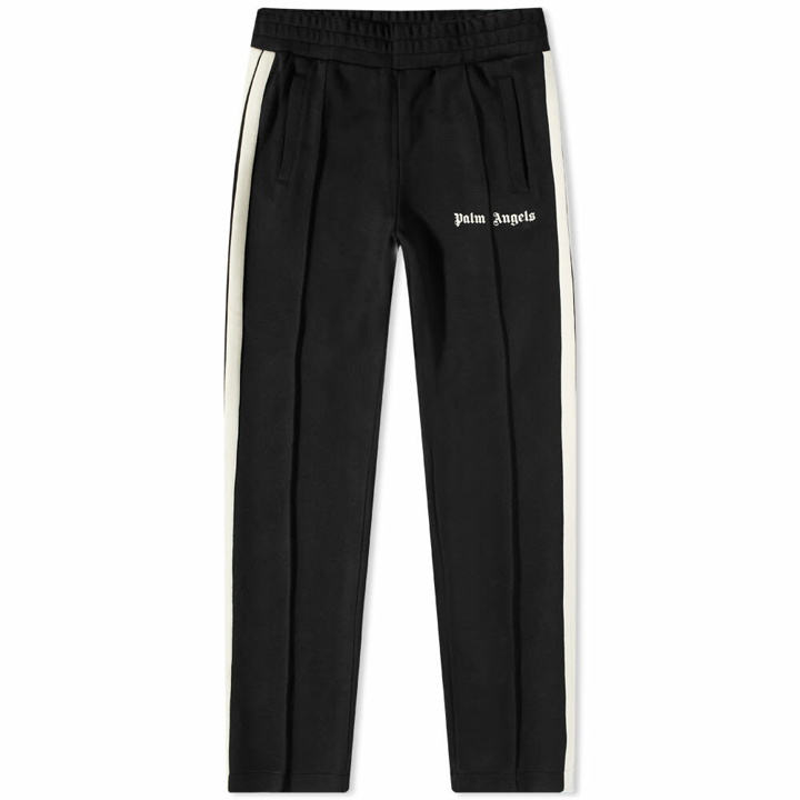 Photo: Palm Angels Men's Classic Knit Track Pant in Black/Off White