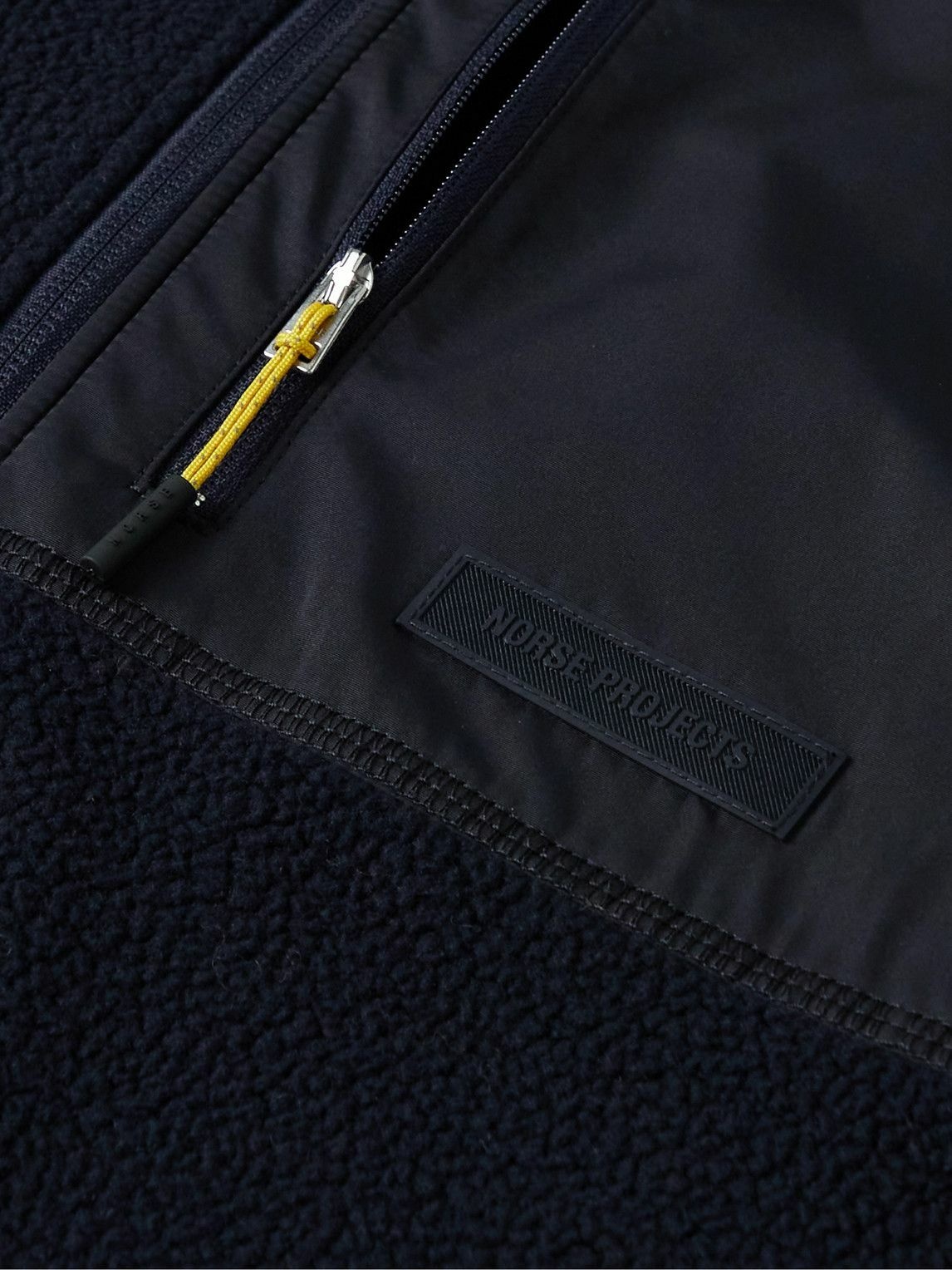 Norse Projects - Frederik Shell-Trimmed Polartec® Fleece Jacket - Blue ...