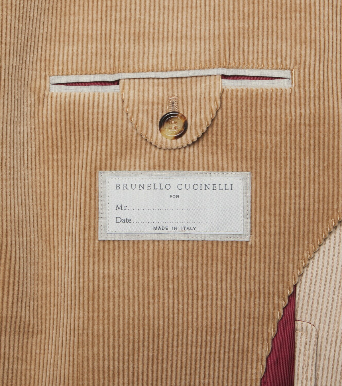 Brunello Cucinelli Cotton and cashmere corduroy suit