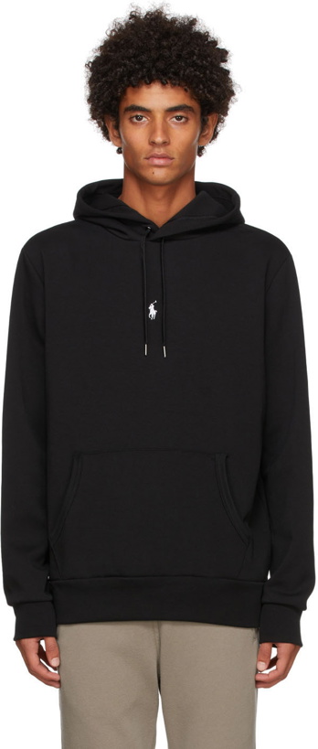 Photo: Polo Ralph Lauren Black Double Knit Hoodie