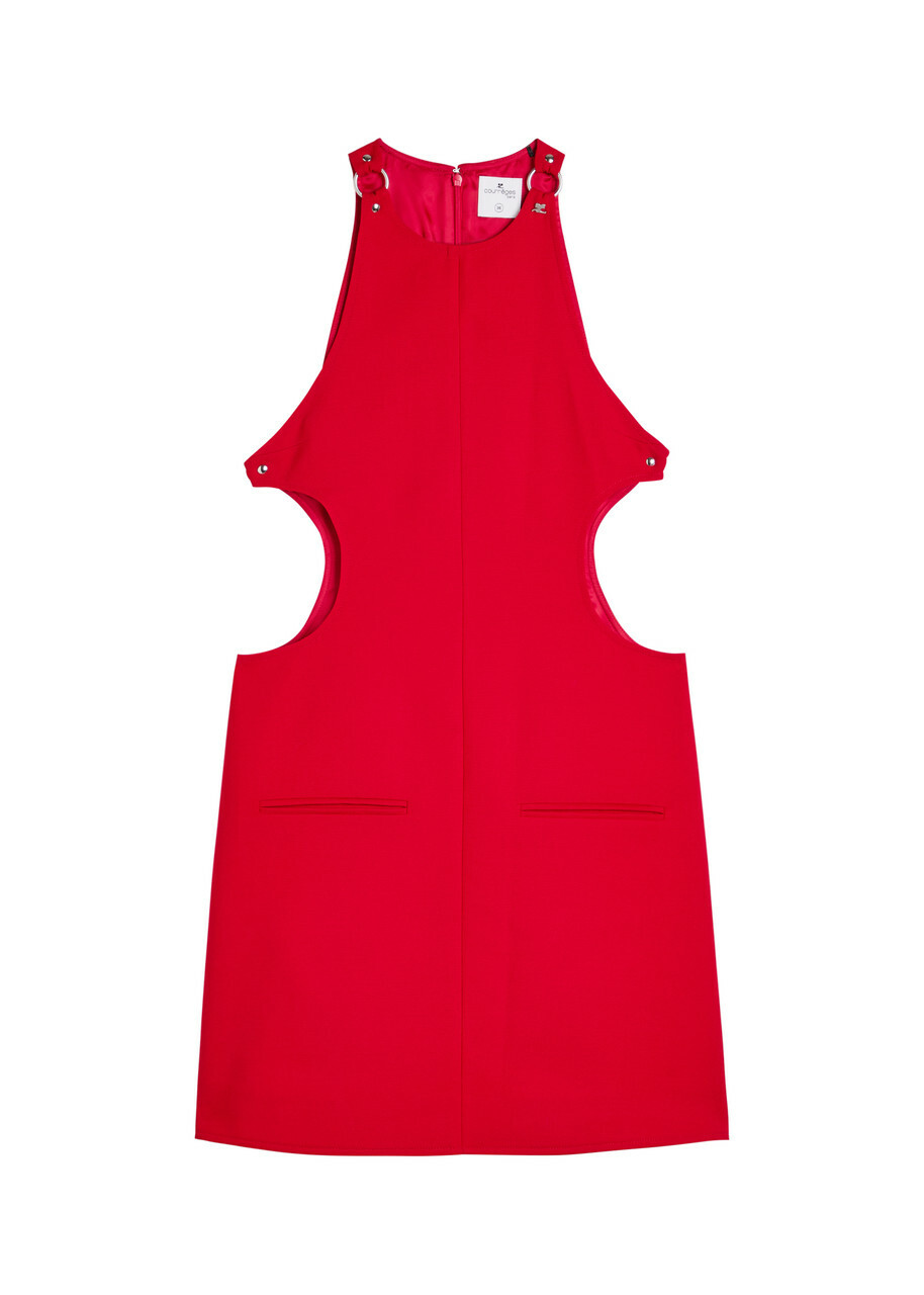 ワンピース COURREGES RED VISCOSE BLEND DRESS Courrèges Red Viscose Blend Dress Courreges