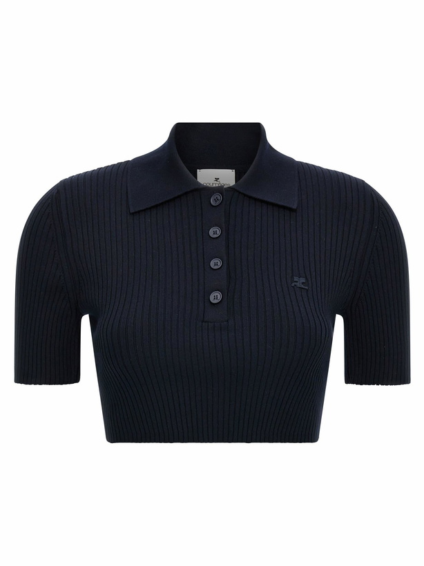 Photo: Courrèges Ribbed Polo Shirt