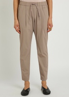 Herno Tapered-leg Stretch-shell Trousers Taupe