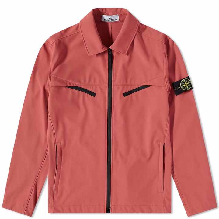 Photo: Stone Island Men's Light Soft Shell-R Jacket in Fucsia