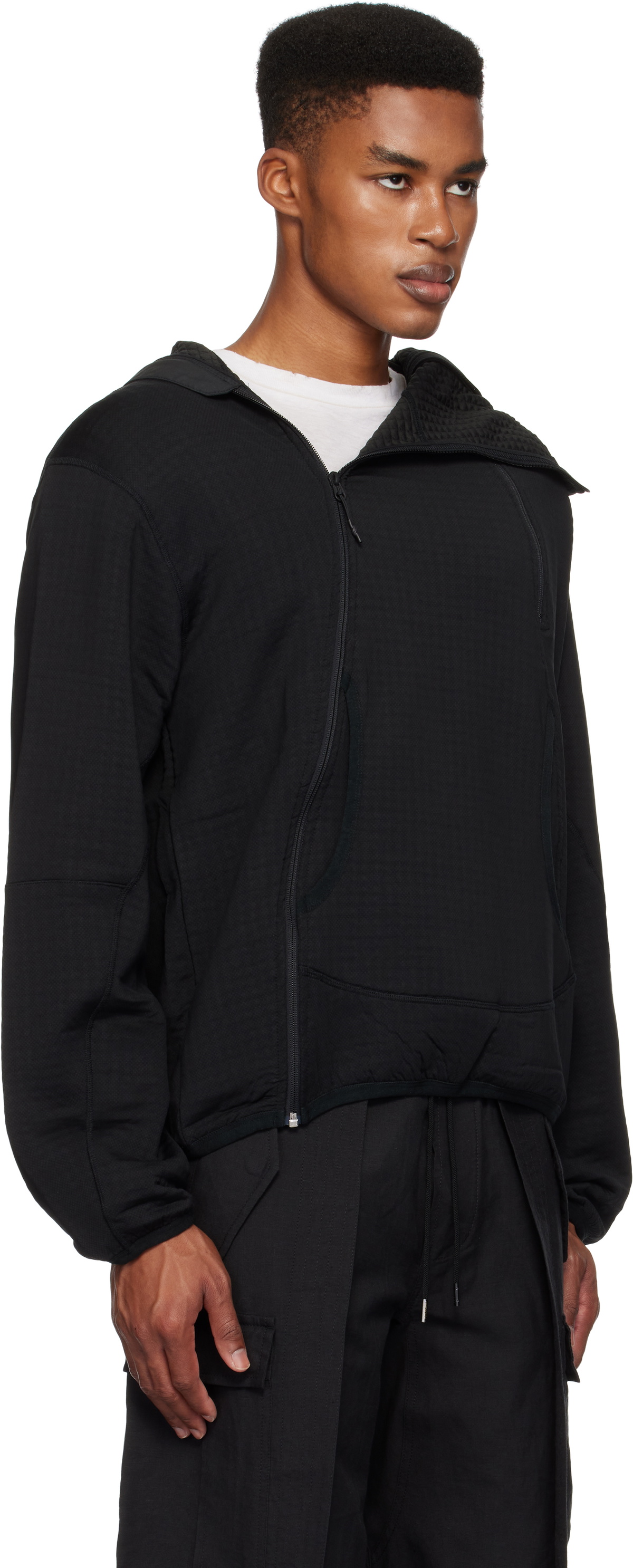 Maharishi Black Polartec Air Shinobi Hoode Sweat Jacket Maharishi Maharishi Black Polartec Air Shinobi Hoode Sweat Jacket Maharishi