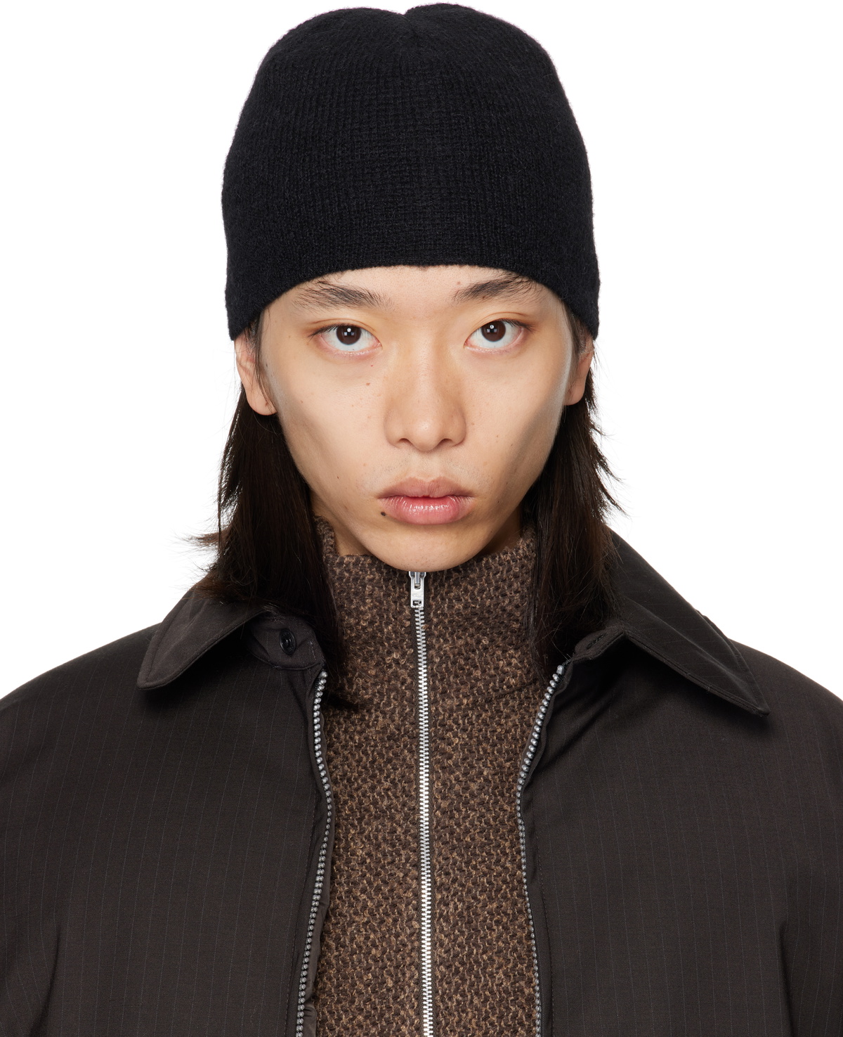 Our Legacy Gray Faux Isle Knit Beanie Our Legacy