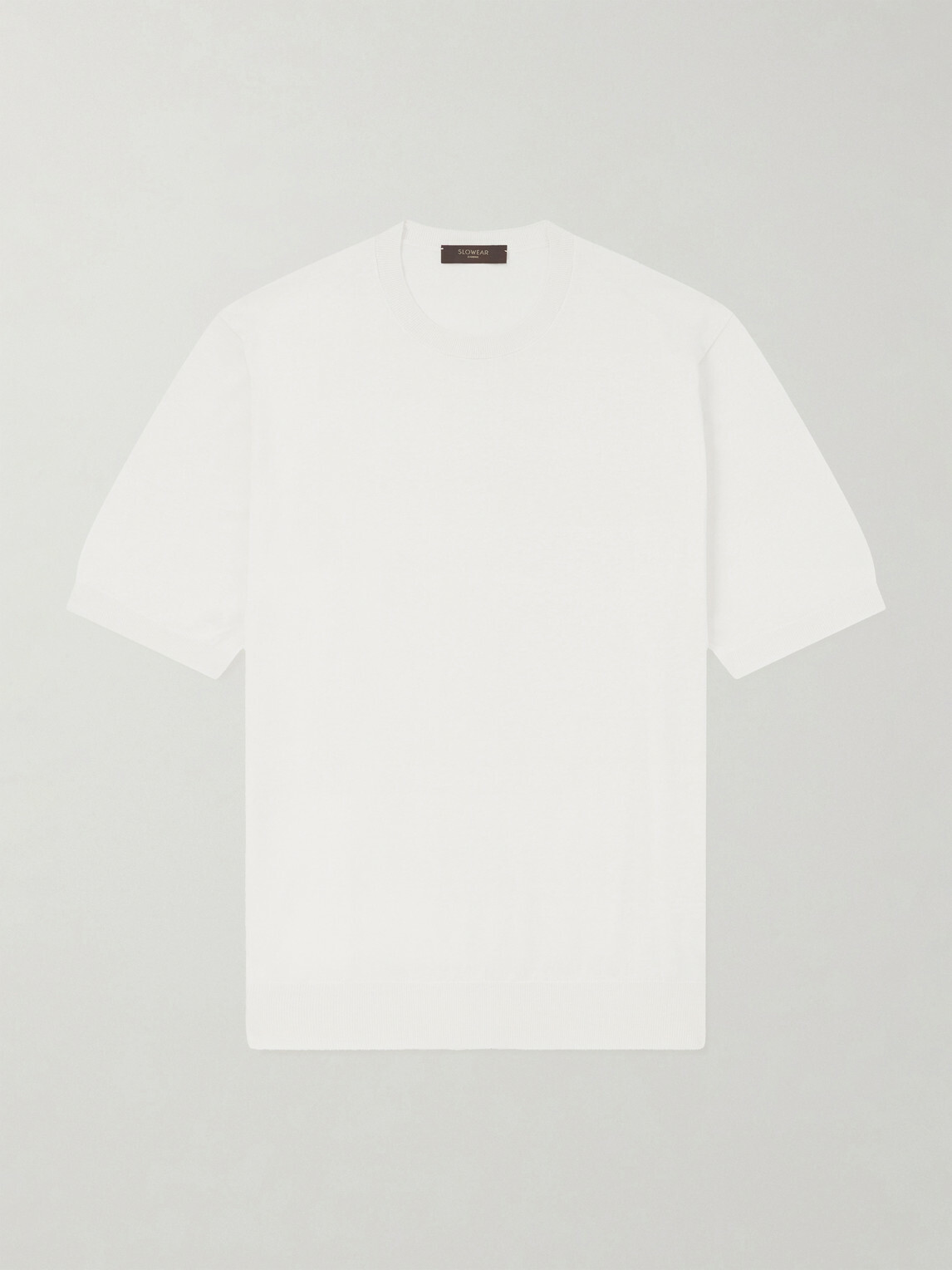 Slowear - Cotton and Silk-Blend T-Shirt - White