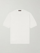 Slowear - Cotton and Silk-Blend T-Shirt - White