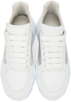 Alexander McQueen White & Silver New Court Sneakers