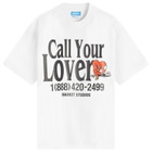 MARKET Men's Call My Lover T-Shirt in White