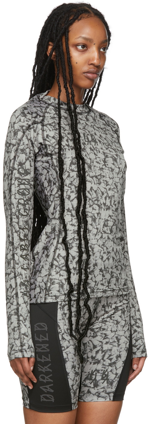 44 Label Group Black & Grey Teeth Sport Top