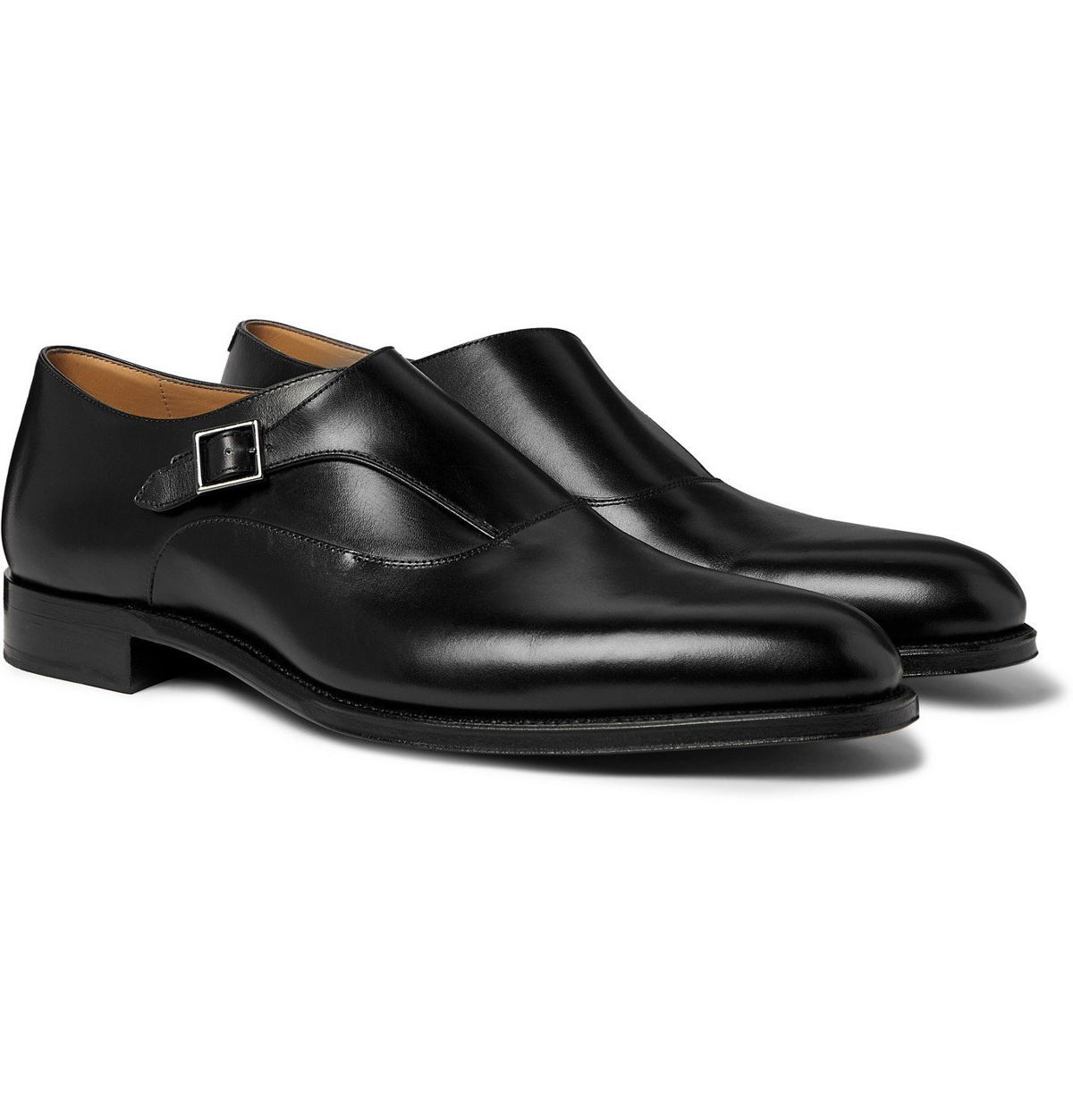 Photo: Dunhill - Kensington Leather Monk-Strap Shoes - Black