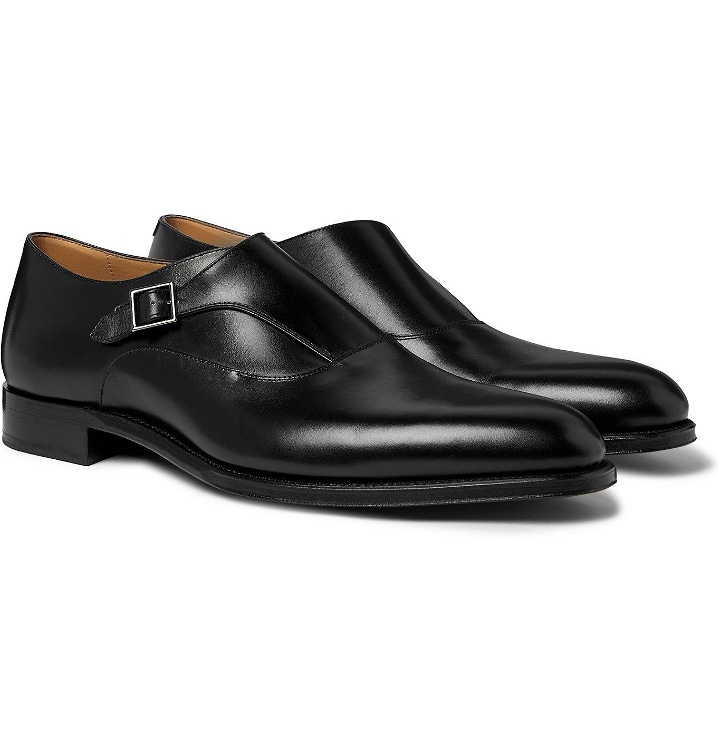 Photo: Dunhill - Kensington Leather Monk-Strap Shoes - Black