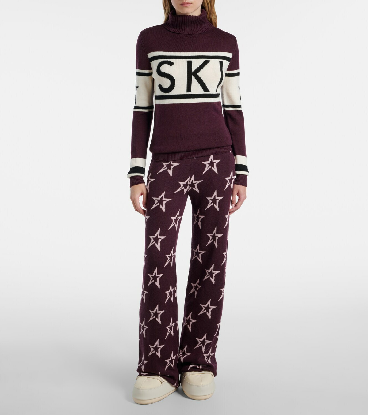 Perfect Moment Schild intarsia wool sweater