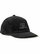 WTAPS - T-6L Logo-Embroidered Cotton-Corduroy Baseball Cap - Black