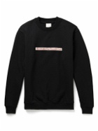Stockholm Surfboard Club - Mer Logo-Appliquéd Cotton-Jersey Sweatshirt - Black