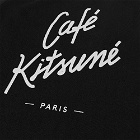 Maison Kitsuné Cafe Kitsuné Crew Sweat in Black