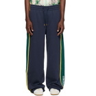 Casablanca Navy Panelled Sweatpants