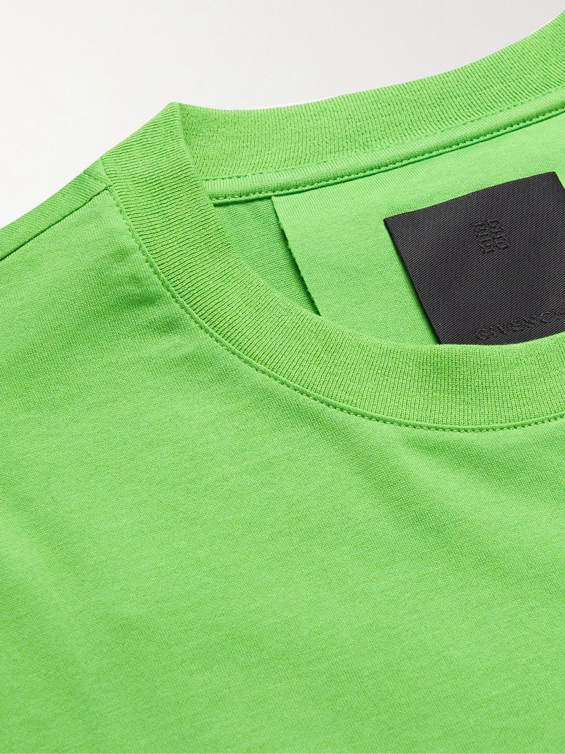 Buy Givenchy X Josh Smith Appliquéd Cotton T-shirt S - Green At 40% Off