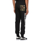 AAPE by A Bathing Ape Black Logo Lounge Pants