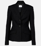 Erdem Pinstripe wool blazer
