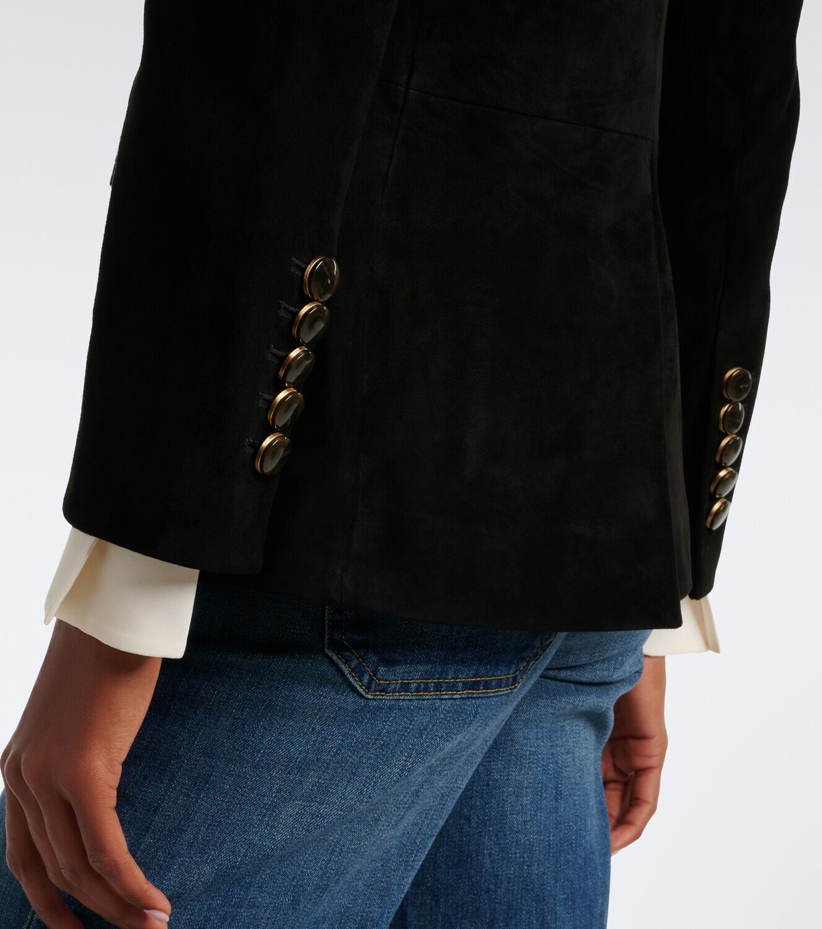 Veronica Beard Healy suede blazer