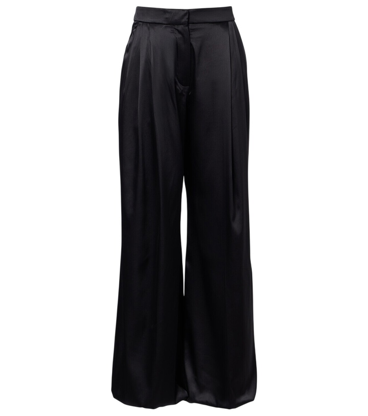Photo: Nina Ricci Silk-blend satin wide-leg pants