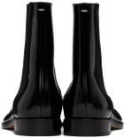 Maison Margiela Black Patent Tabi Chelsea Boots