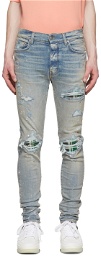 AMIRI Indigo Distressed Jeans