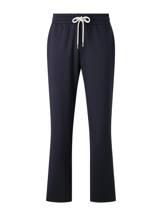Photo: Moncler - Tapered Jersey Sweatpants - Blue