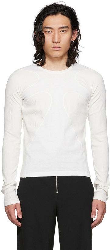Photo: Dion Lee Off-White Paneled Long Sleeve T-Shirt