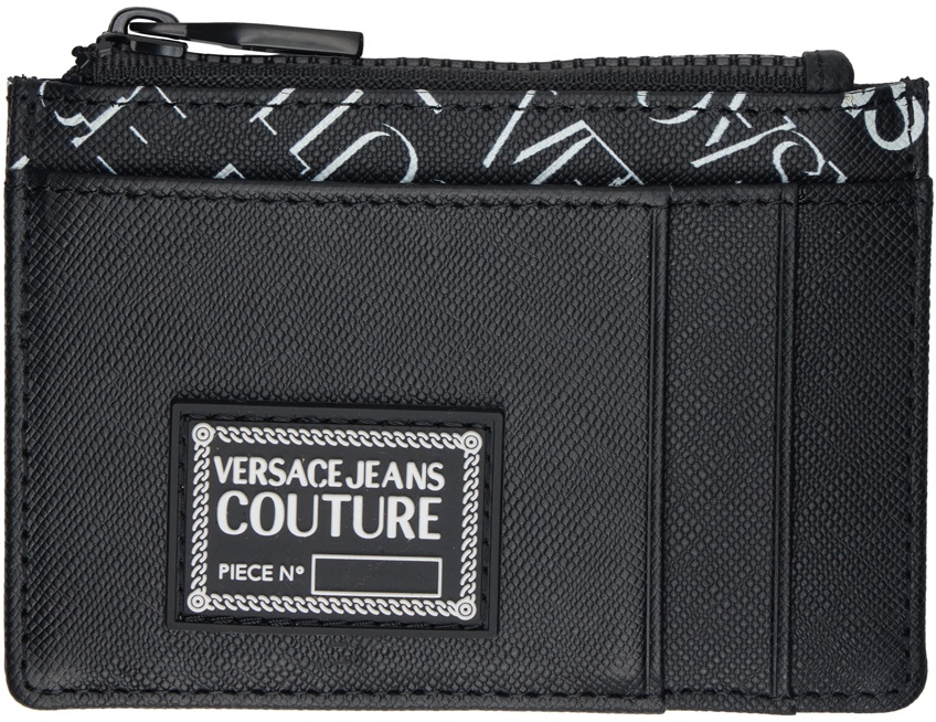 Photo: Versace Jeans Couture Black Printed Card Holder